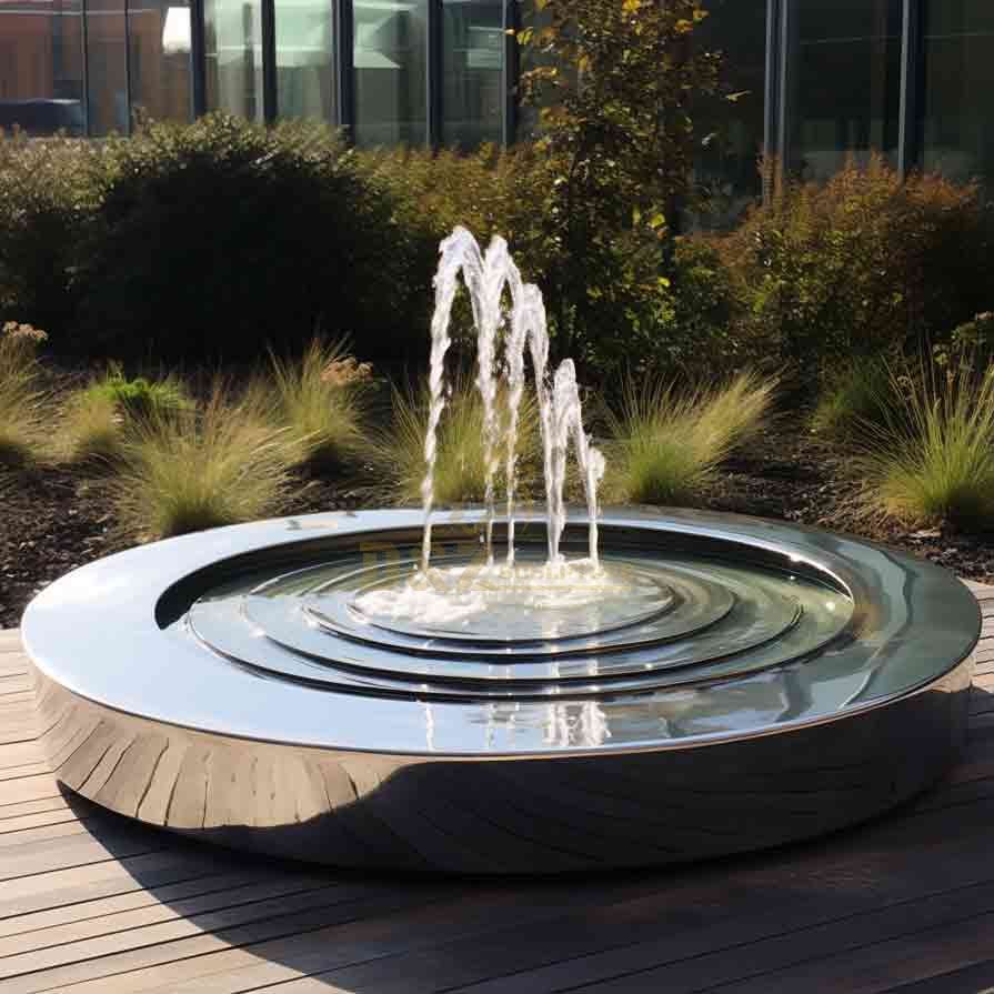 Outdoor Garden Large Metal Water Bowl Fountain Sculpture for Sale DZ-570