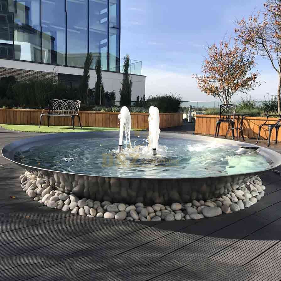 Outdoor Garden Large Metal Water Bowl Fountain Sculpture for Sale DZ-570