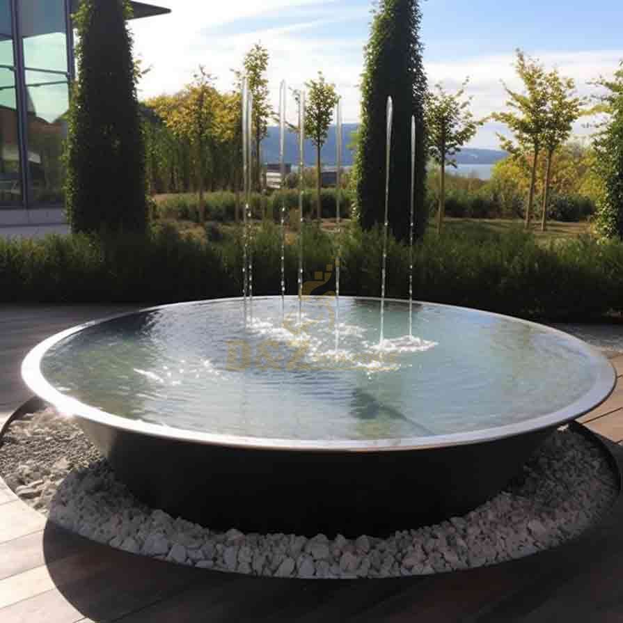 Outdoor Garden Large Metal Water Bowl Fountain Sculpture for Sale DZ-570