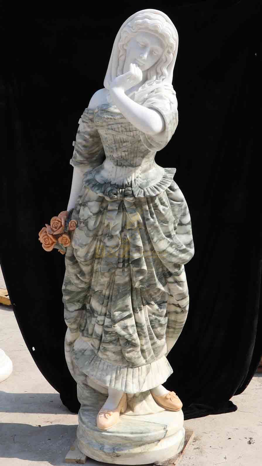 European style victorian lady marble statue for sale DZ-575