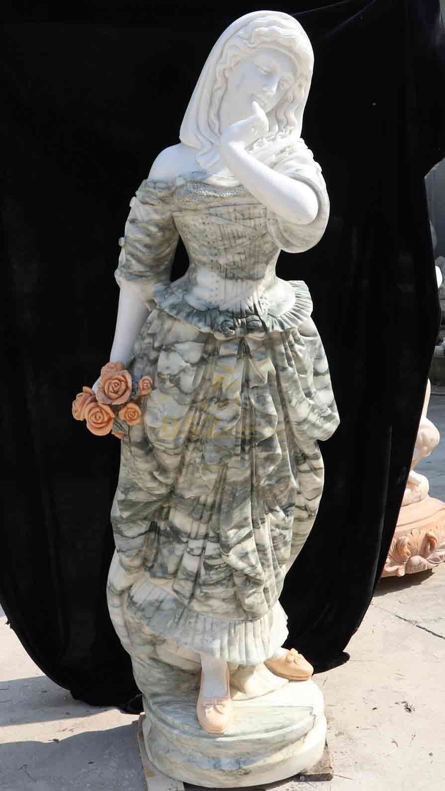 European style victorian lady marble statue for sale DZ-575