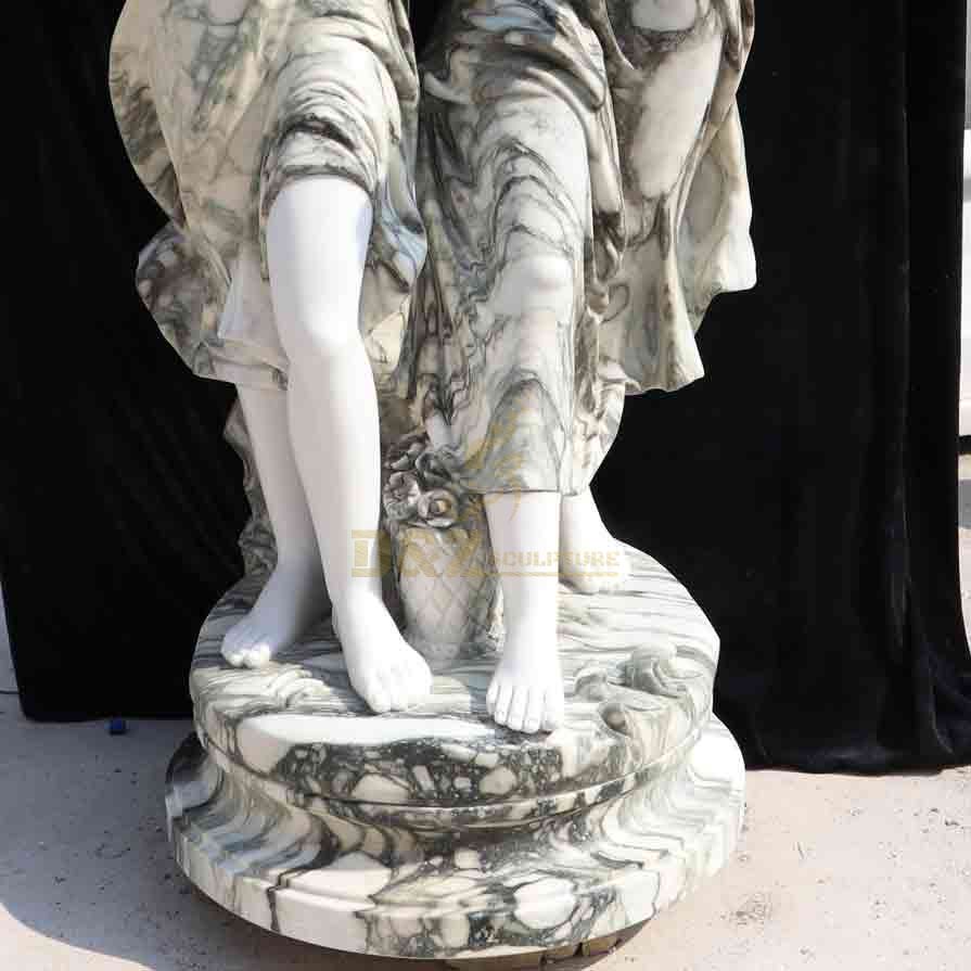 Garden Life Size Two Sisters Marble Statue For Sale DZ-582