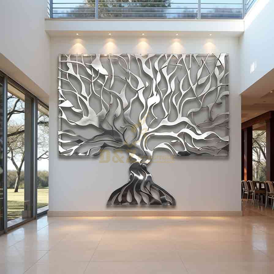 Large Metal Tree Wall Sculpture Metal Wall Art Decor DZ-585