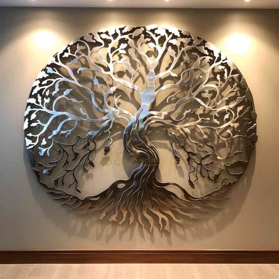 Large Metal Tree Wall Sculpture Metal Wall Art Decor DZ-585