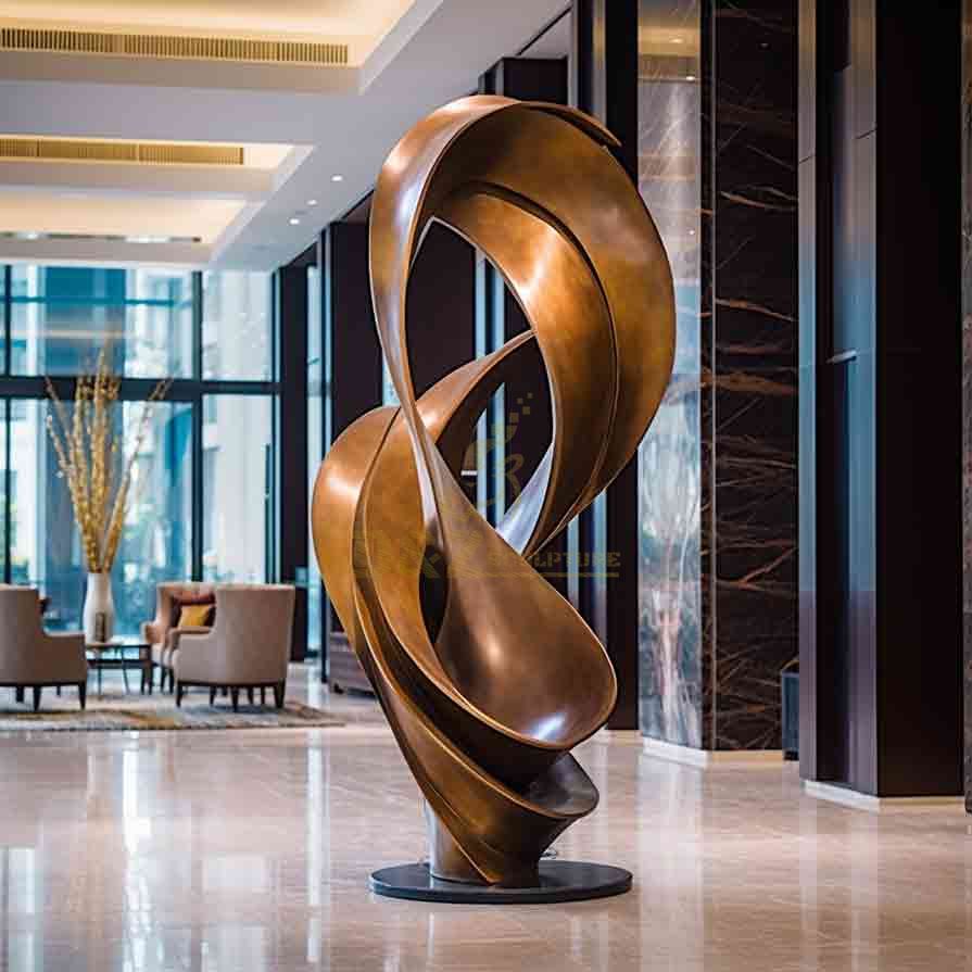 Modern abstract bronze art sculpture for hotel project DZ-611