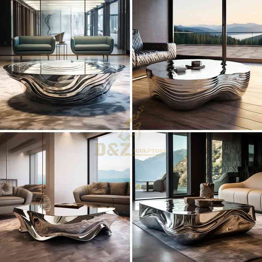 Mirror Stainless Steel Coffee Table More designs