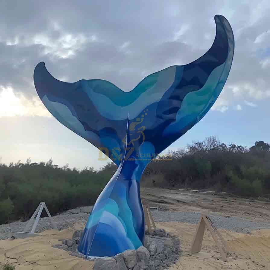 Whale tail outdoor sculpture DZ-618