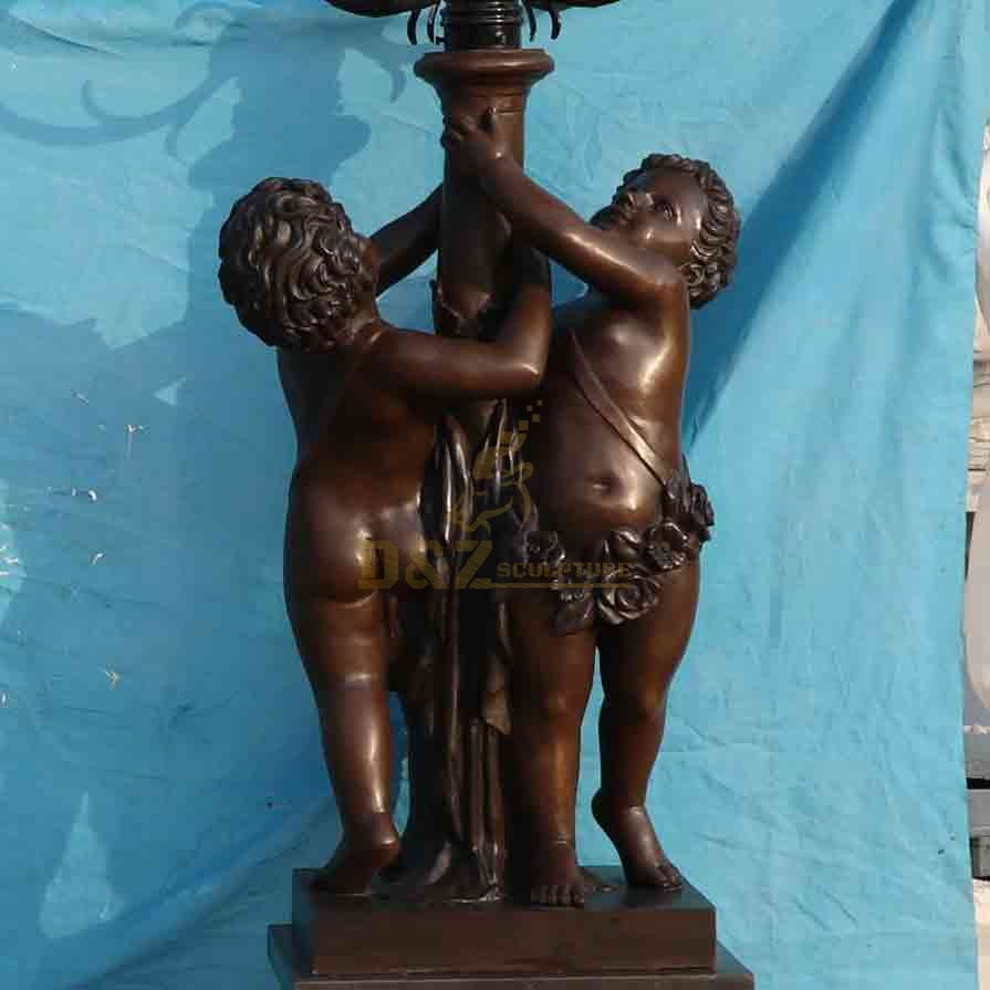 Bronze lamp child statue decoration DZ-619