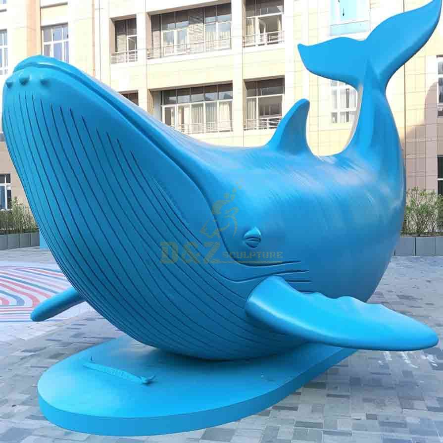 Large Metal Blue Whale Sculpture for Sale DZ-622