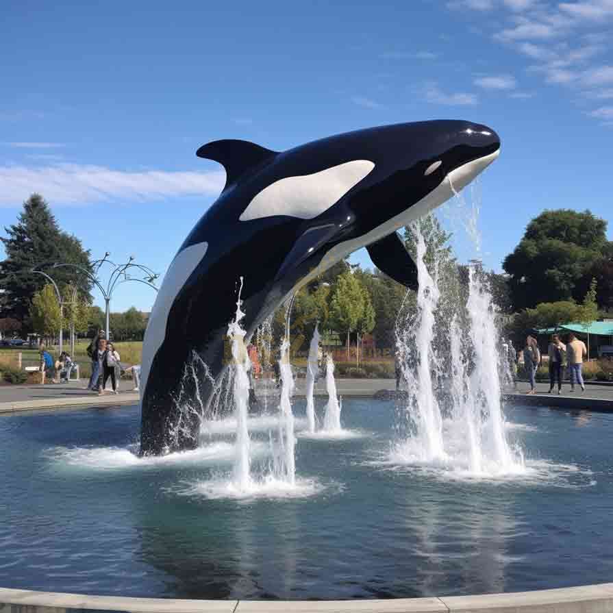 Killer whale sculpture