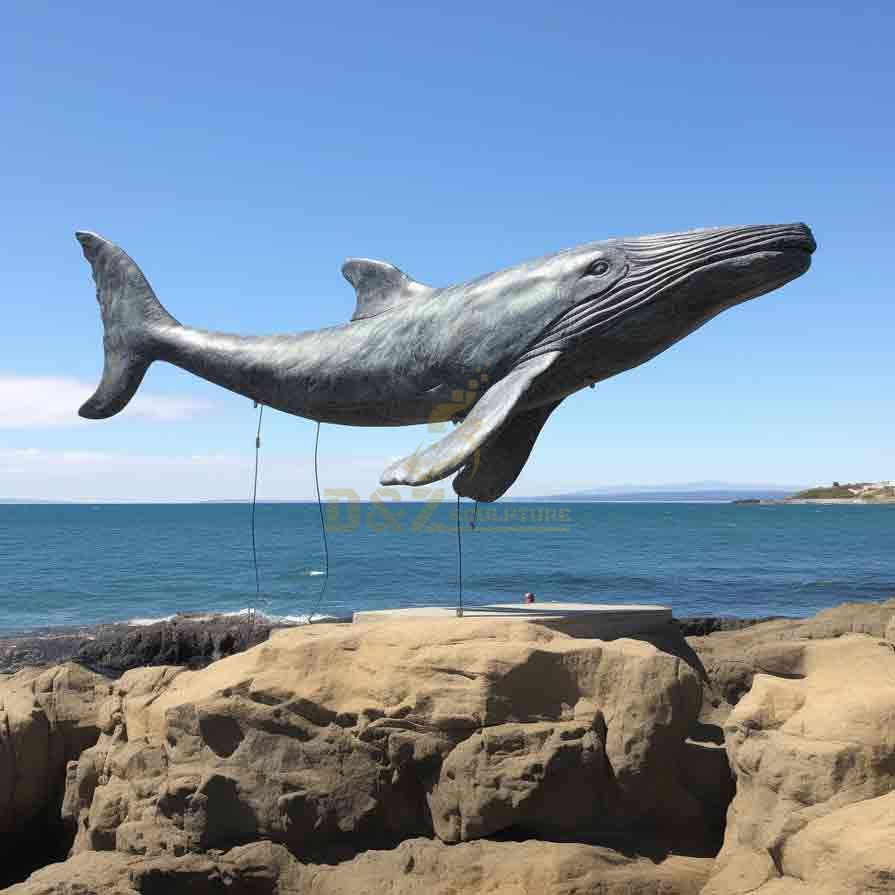 Humpback whale sculpture