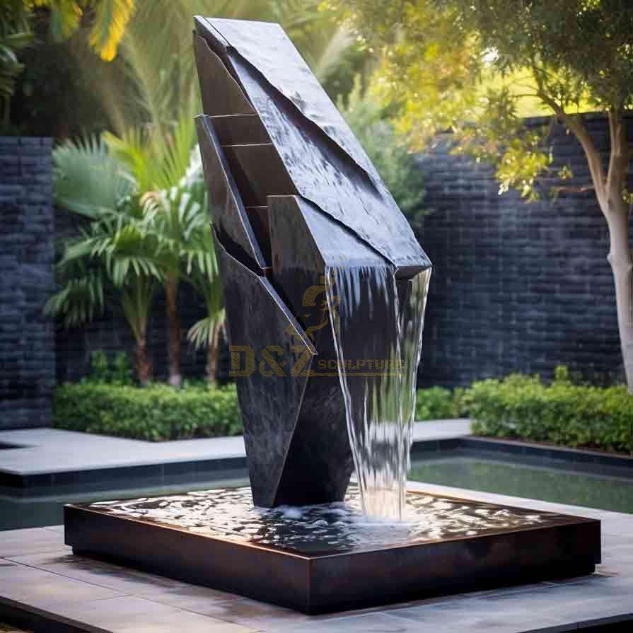 metal garden fountains