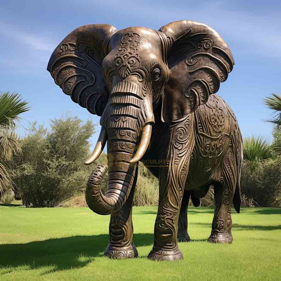 Bronze Elephant Sculpture