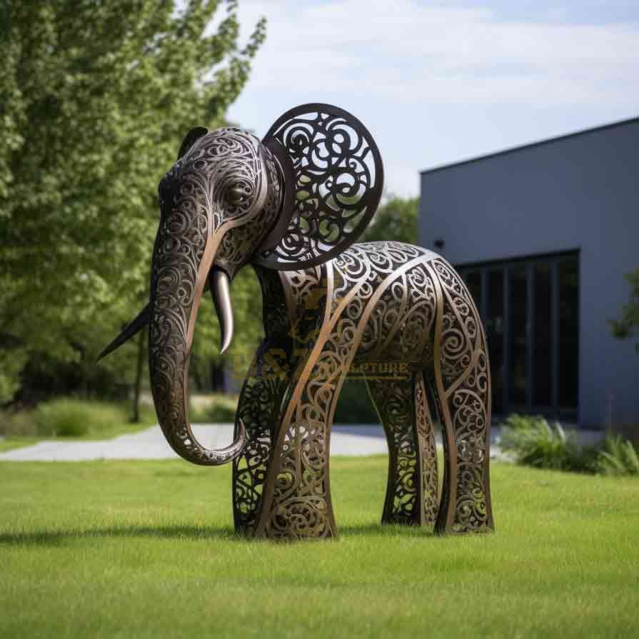 Abstract Elephant Sculpture