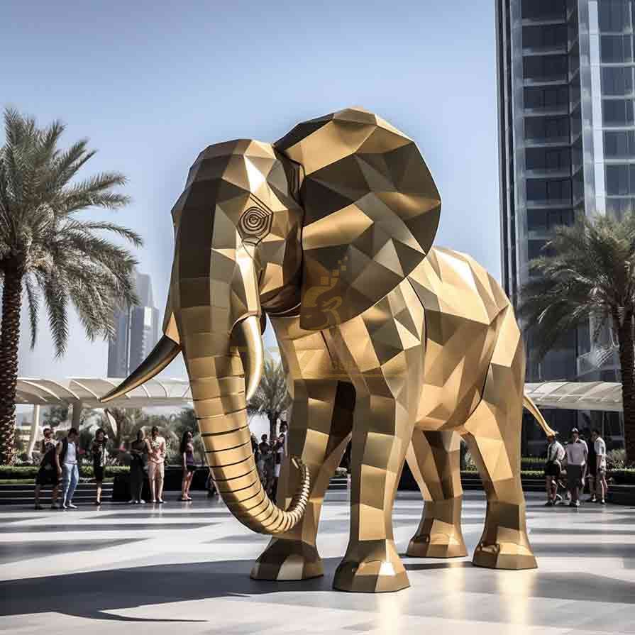 Modern elephant sculpture