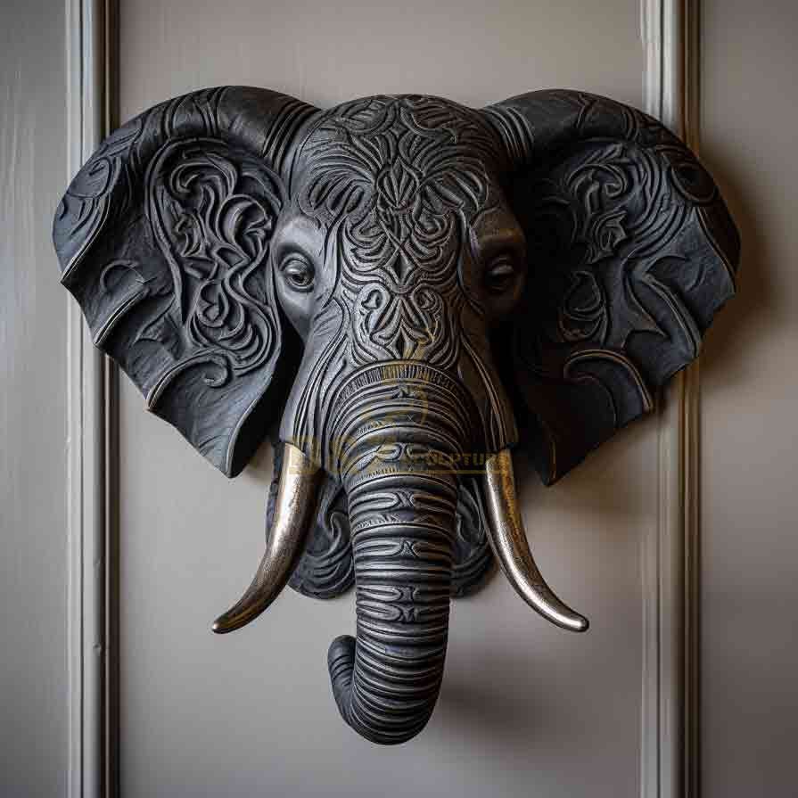 Elephant Head Sculpture