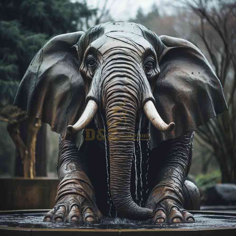 rying Elephant Statue