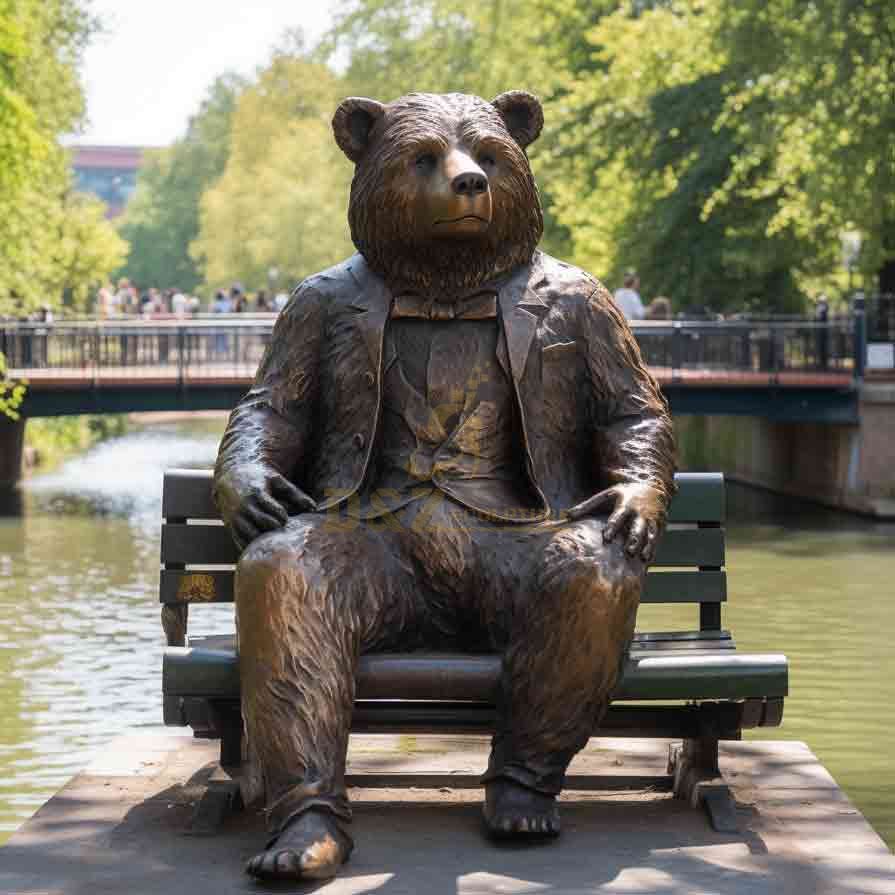 Life Size Bronze Bear Statue - Mr Bear Series Sculpture DZ-642