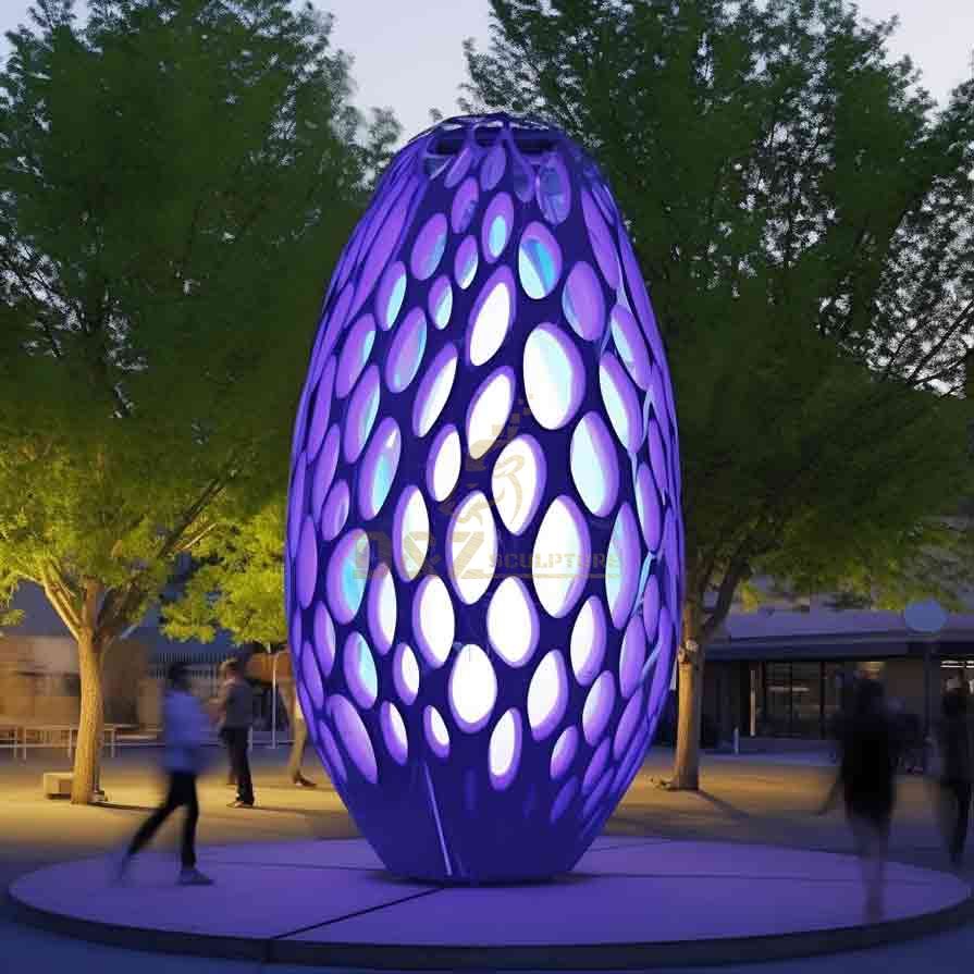 Beautiful large outdoor art light sculpture parametric DZ-644