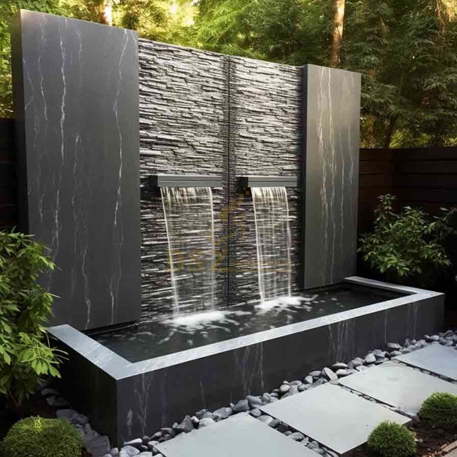 Marble modern wall fountain for garden decor DZ-645