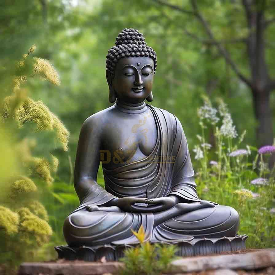 Garden Bronze meditation buddha statue