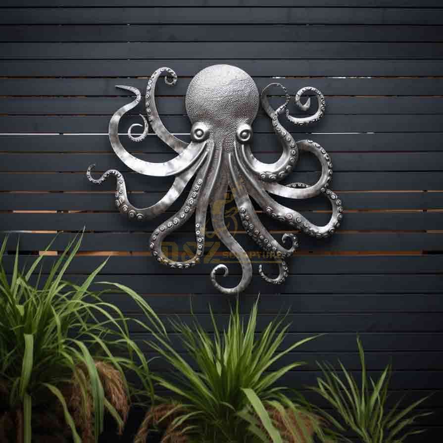 Large octopus wall sculpture