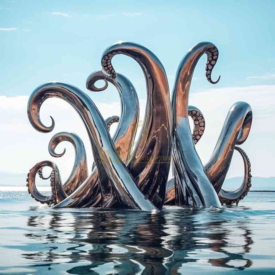 Octopus tentacle sculpture