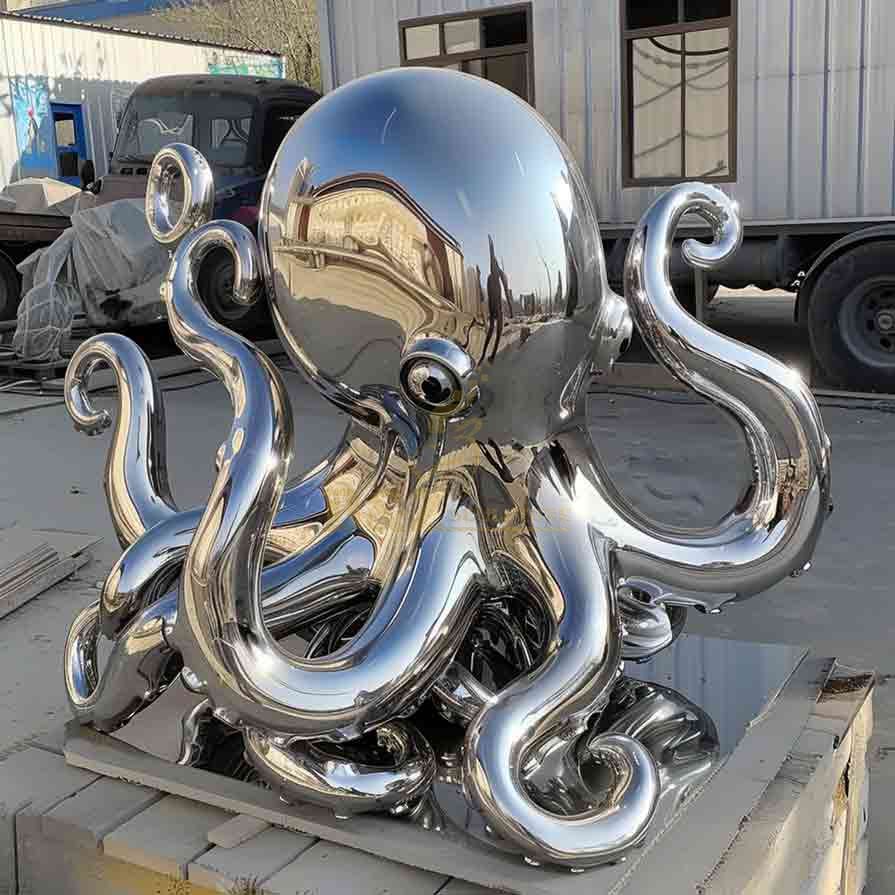 Outdoor octopus sculpture