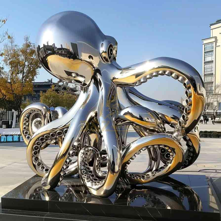 Outdoor octopus sculpture