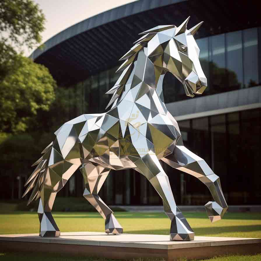 Large horse sculpture