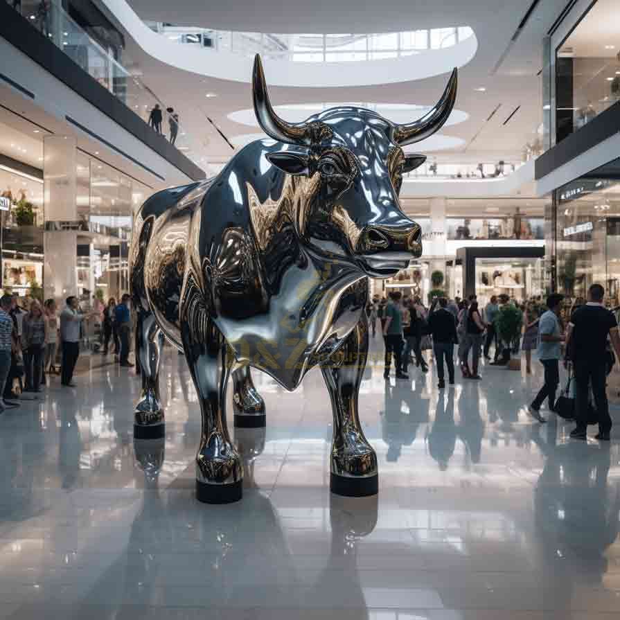 modern bull sculpture