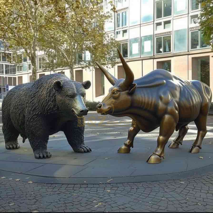 bull and bear statue