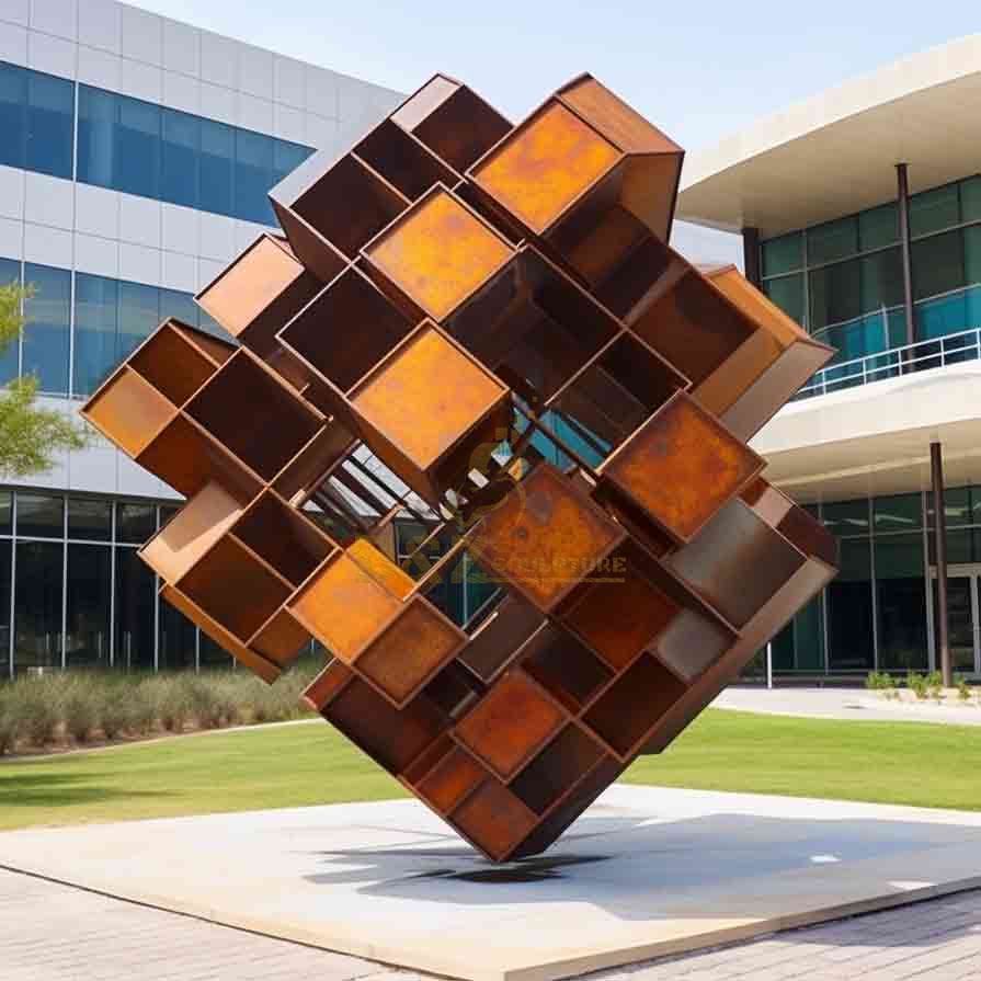 abstract geometric sculpture