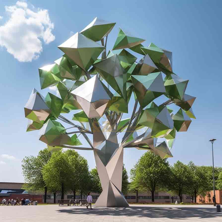 Metal Tree Sculpture