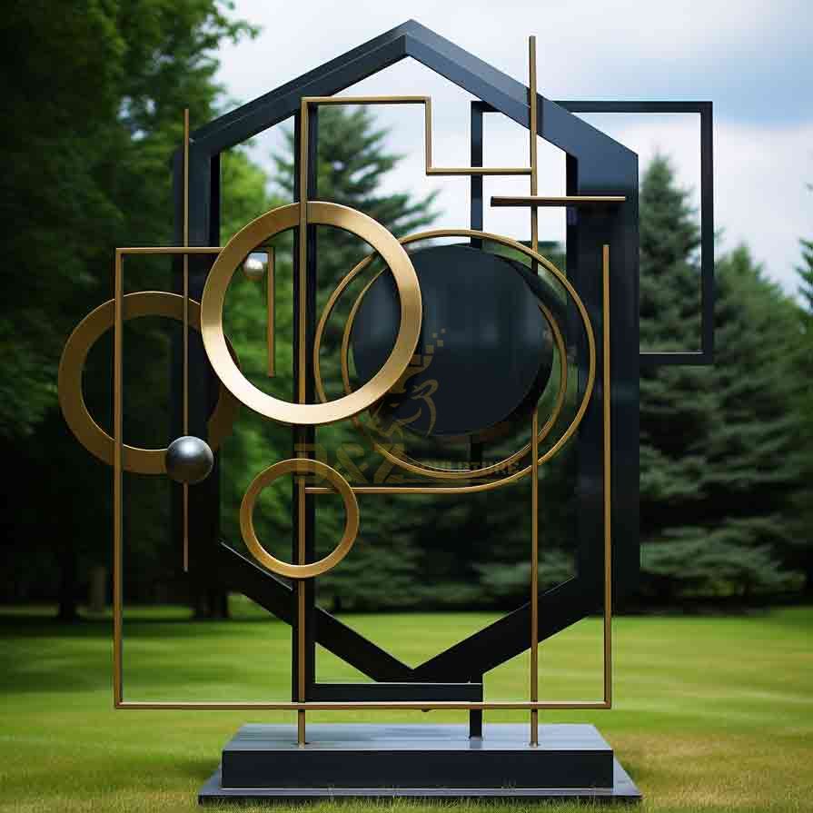 Geometric Garden Sculpture