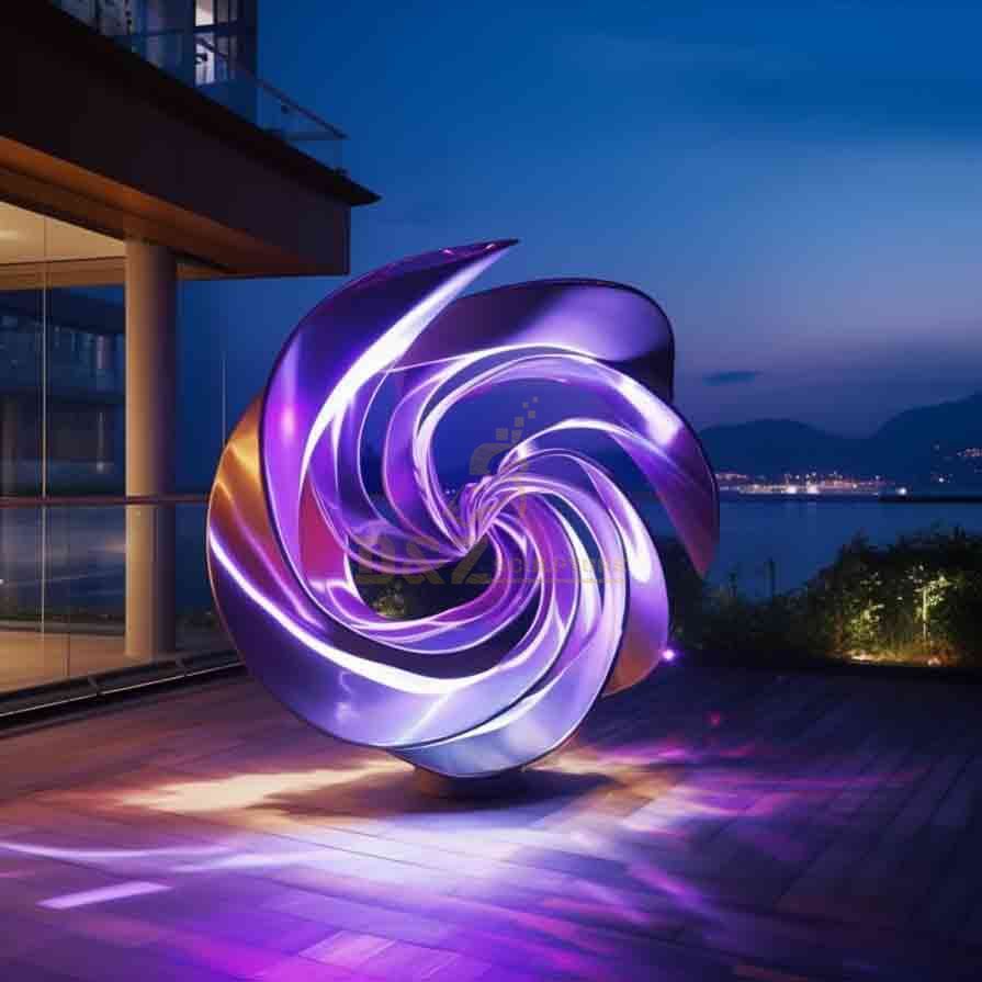 Stainless Steel Vortex Sculpture - Hotel Restaurant DZ-669