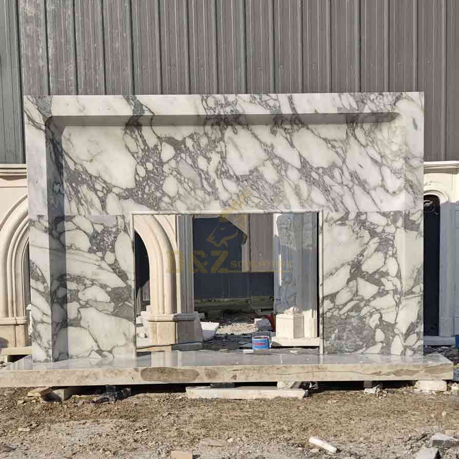 American Modern Marble Mantel