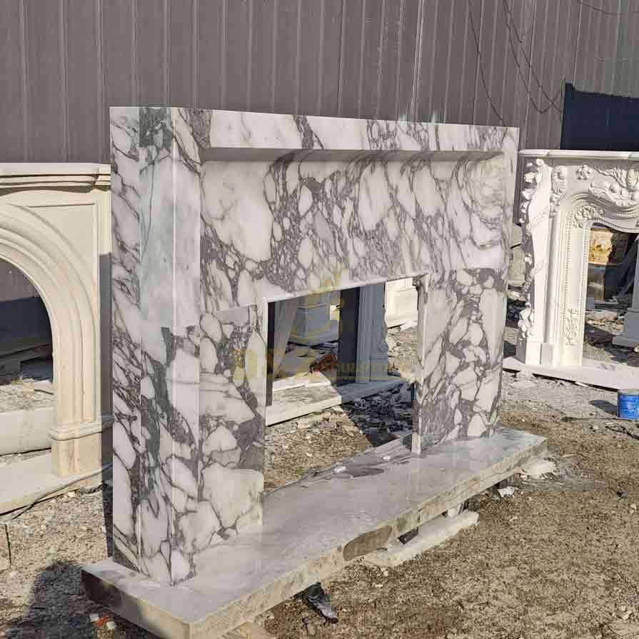 Modern Marble Mantel