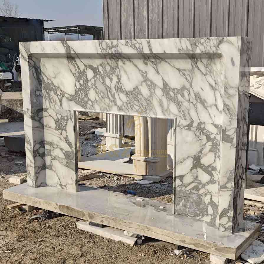 Luxury Modern American Marble Mantel