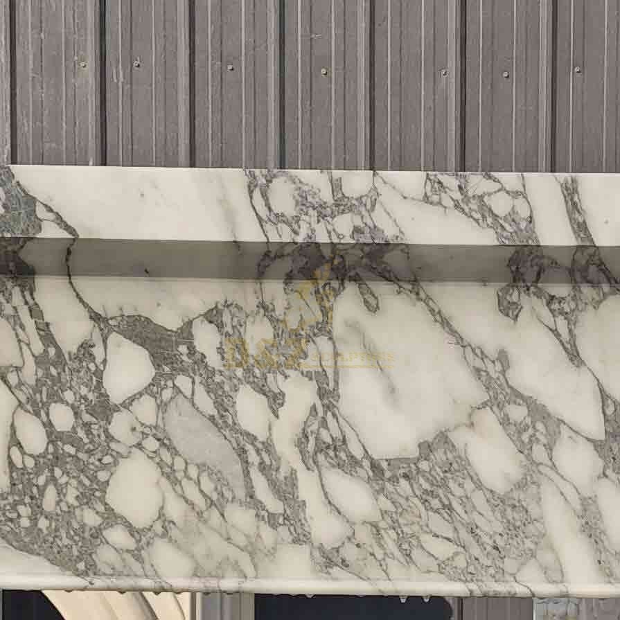 Modern American Marble Mantel Details