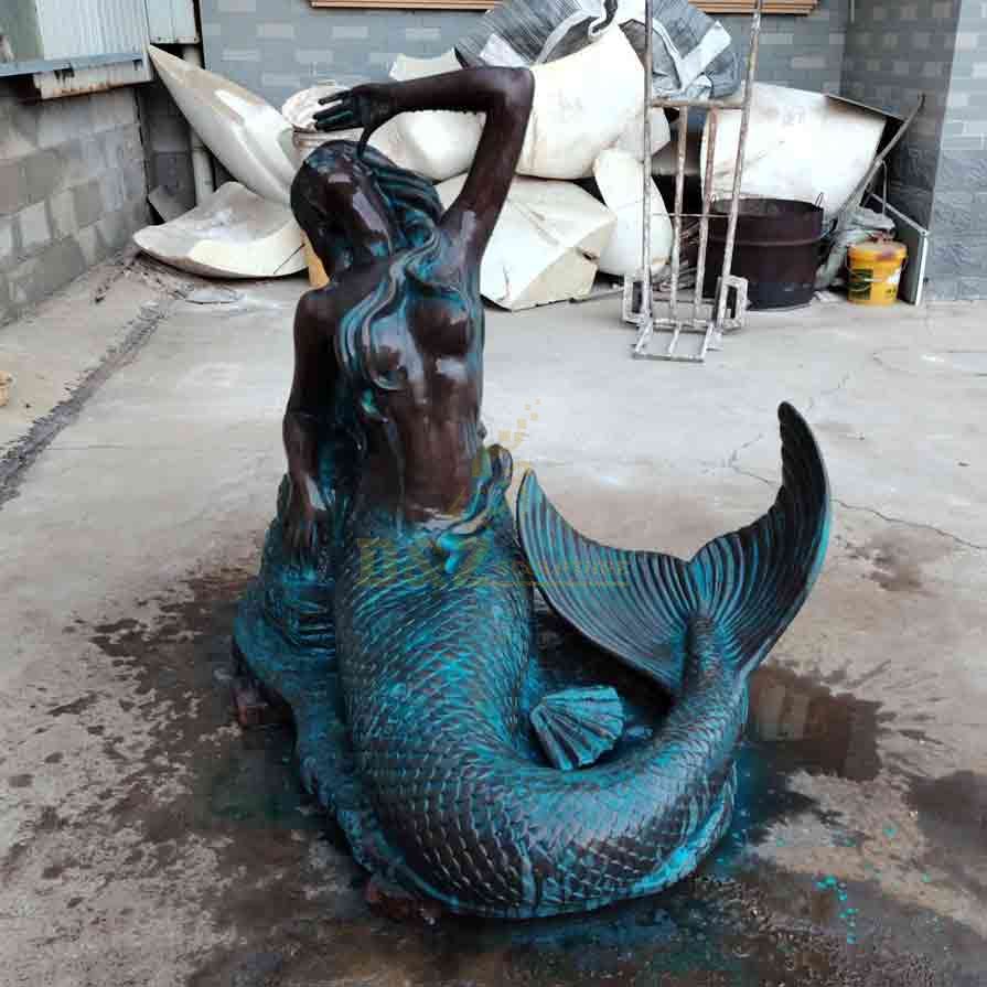 Life Size Bronze Mermaid Statue for Sale DZ-672