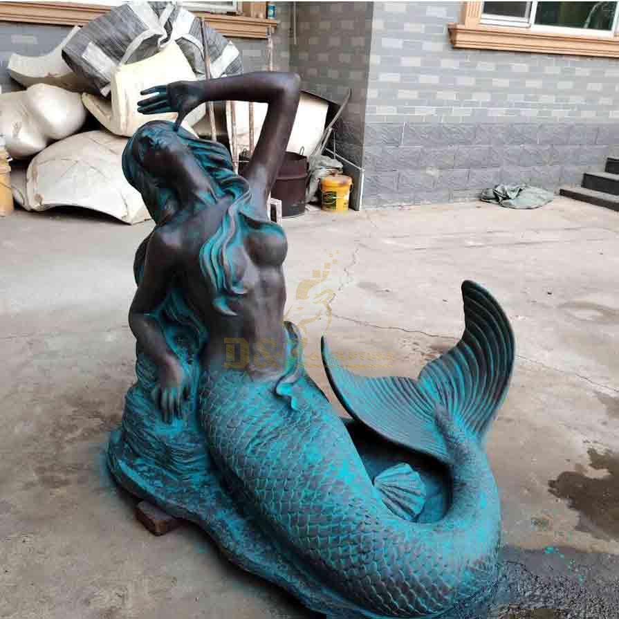 Life Size Bronze Mermaid Statue for Sale DZ-672