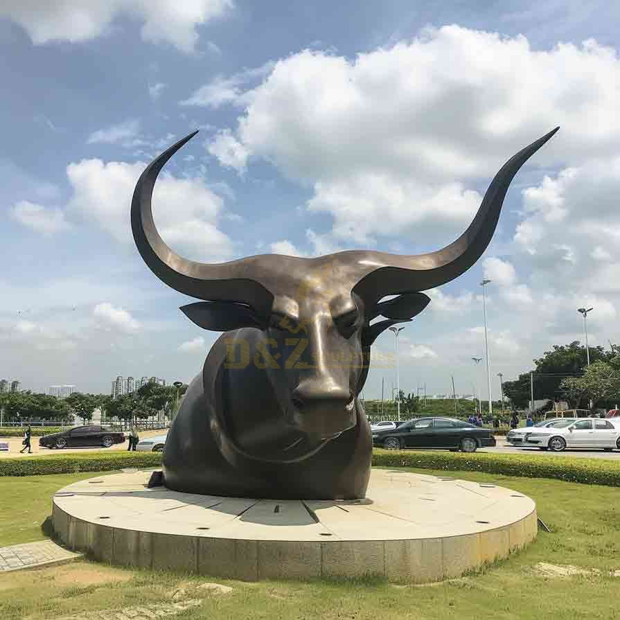 Symbol of Strength and Courage - Large Bronze Bull Statue