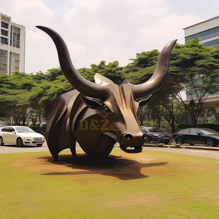 Large Bronze Bull Statue for Sale DZ- 676