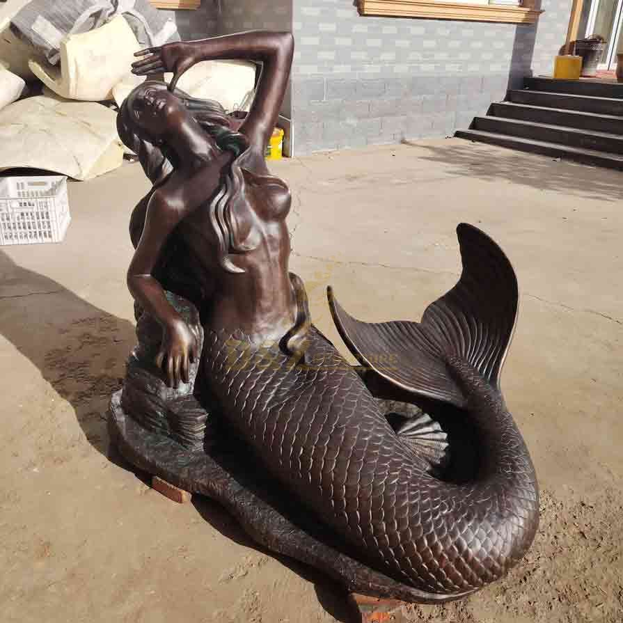 Bronze Mermaid Statue For Sale