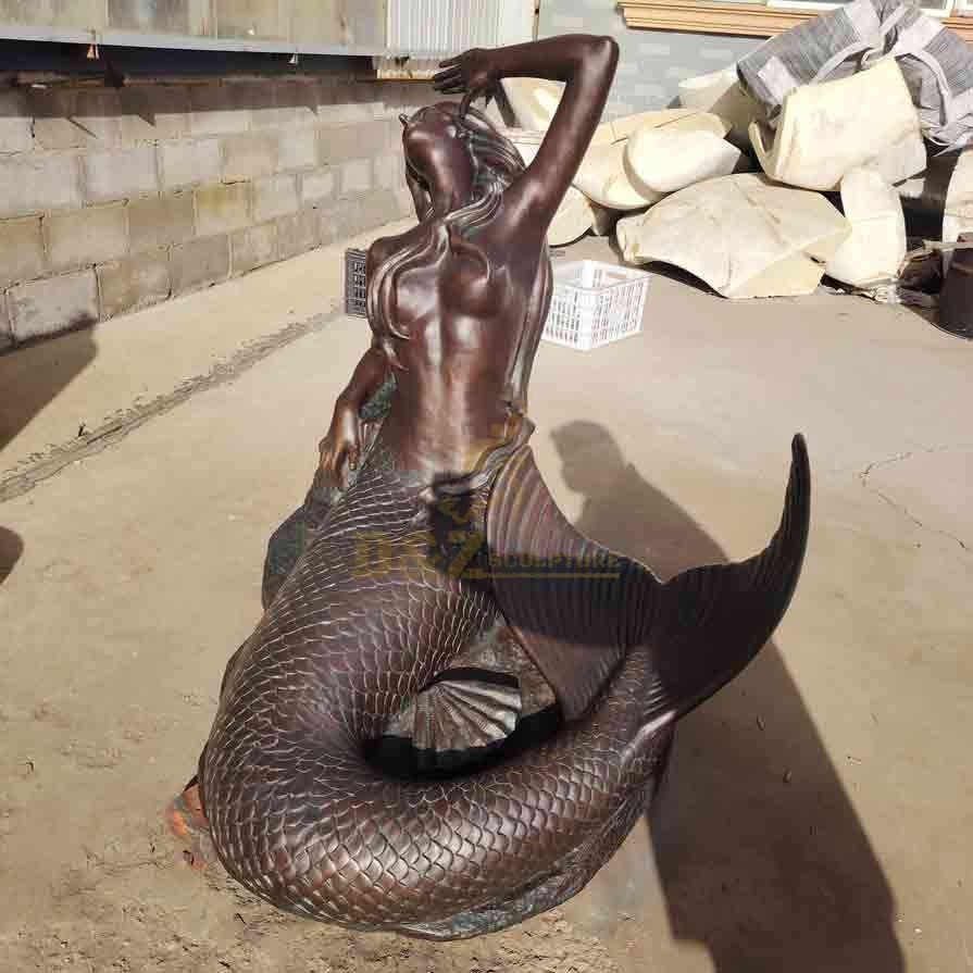 Antique Mermaid Statue For Sale