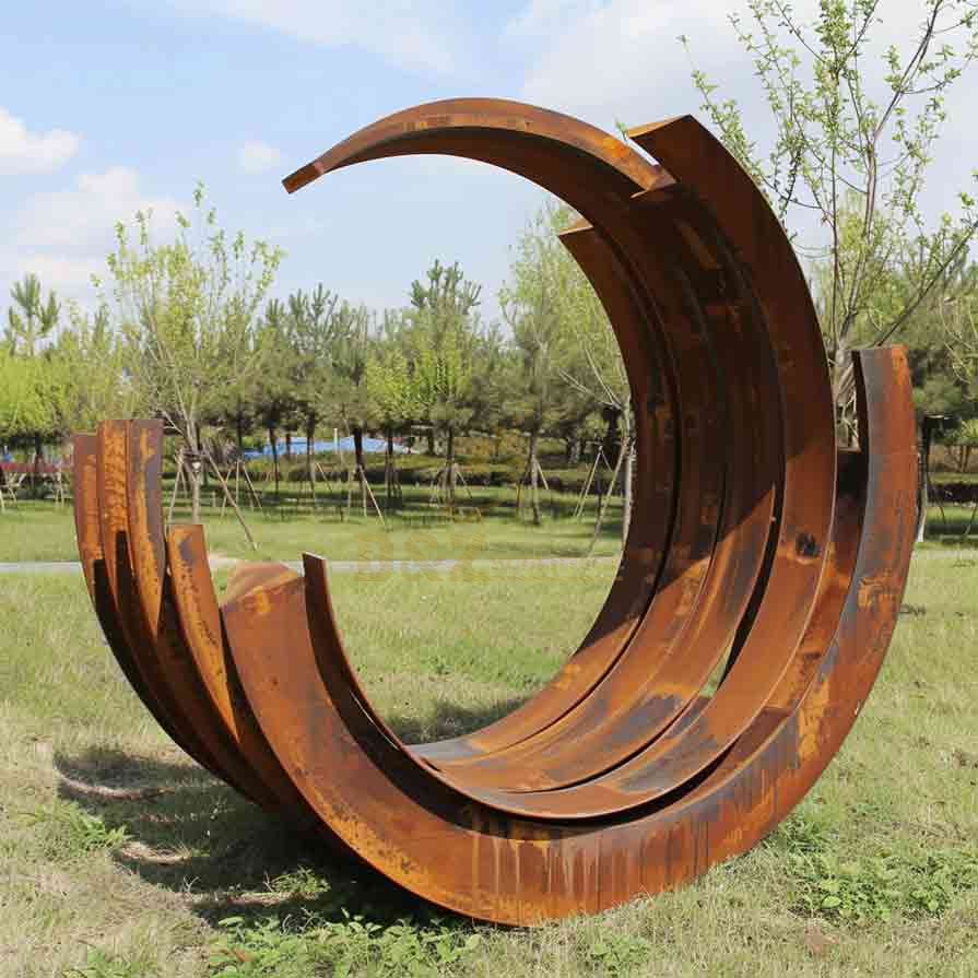 Large Corten Steel Garden Sculpture