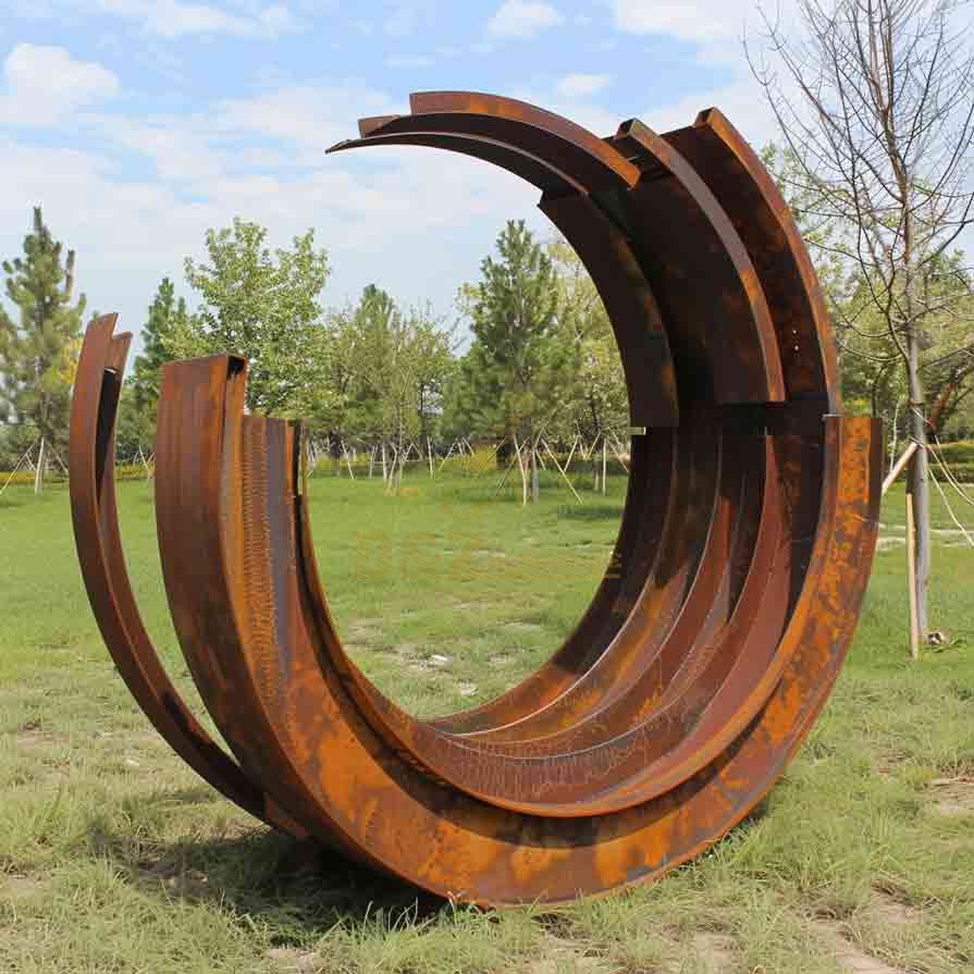 Corten Steel Circle Sculpture