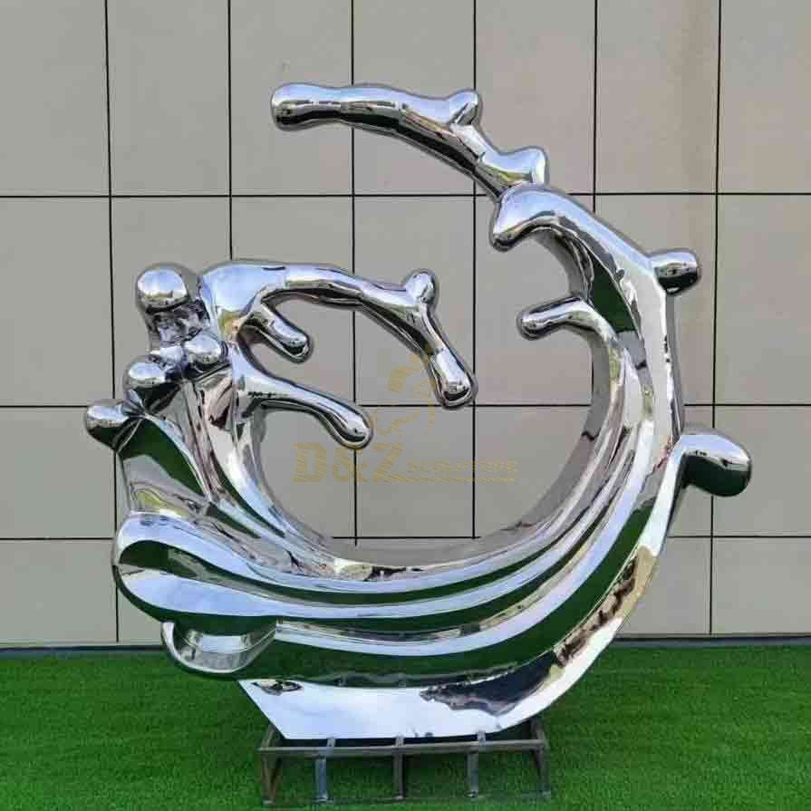 Other large metal abstract wave sculptures