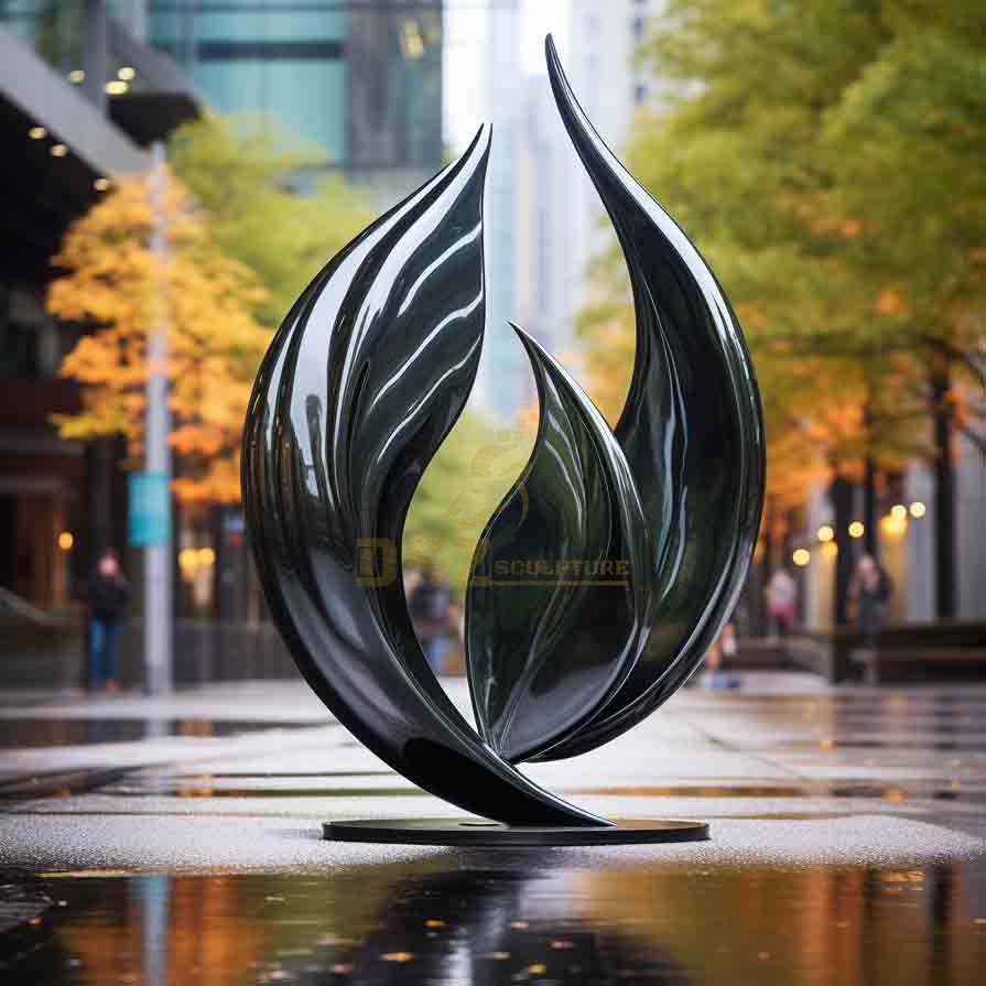 Other creative designs of metal leaf water drop sculptures